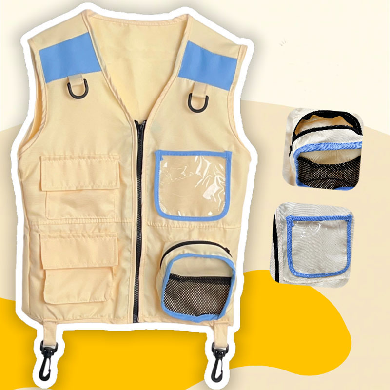 Outdoor Camping Kids Activities - Crianças explorador colete fingir jogar cosplay