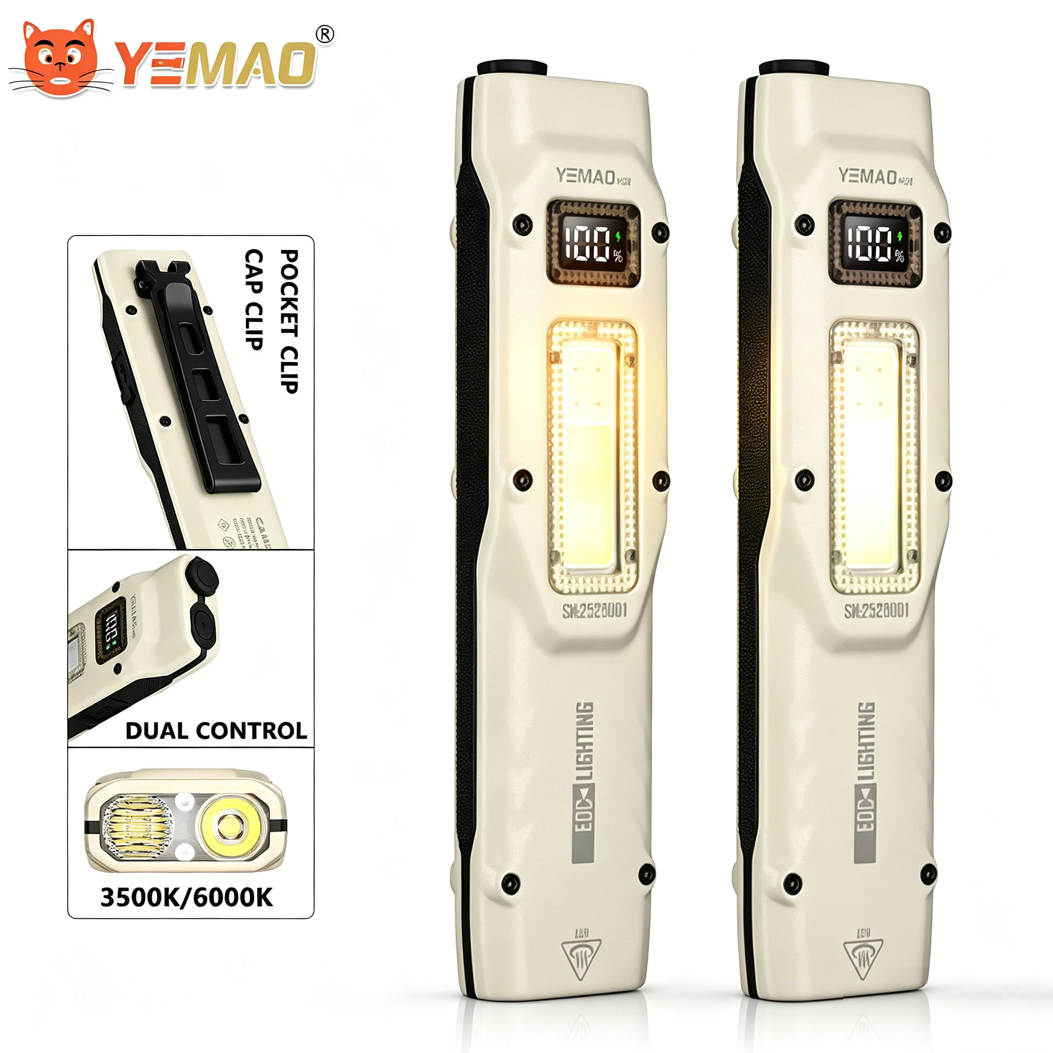 Outdoor Camping Glamping - 880LM portátil YEMAO M28 Ultra-fino lanterna