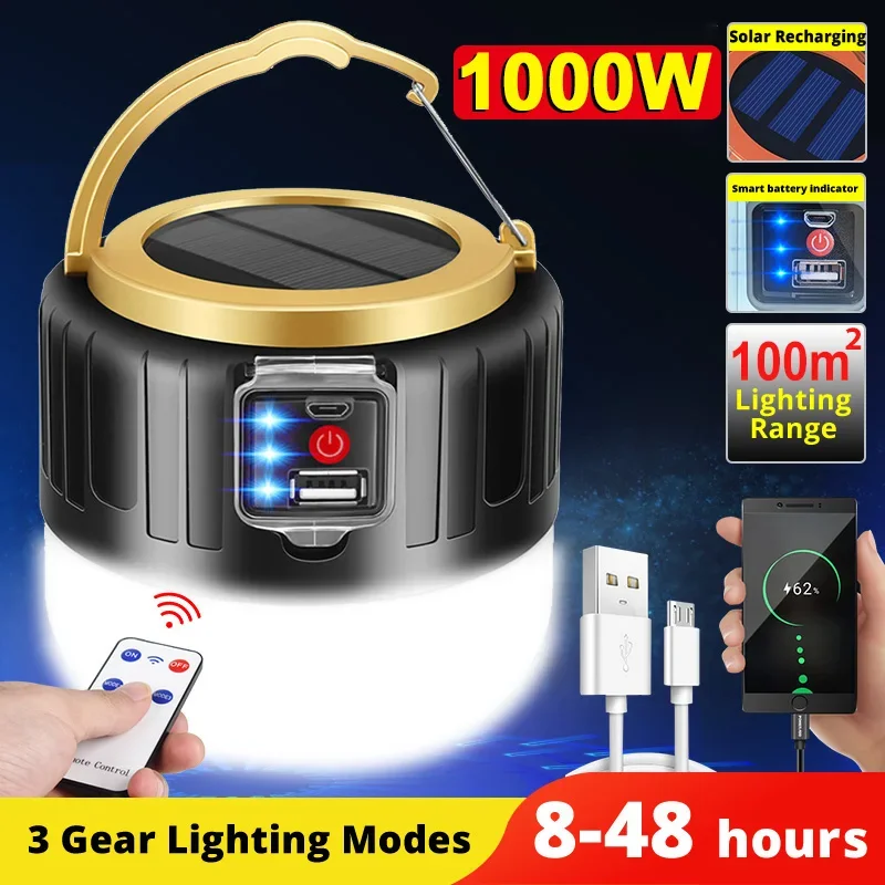 Camping Solar Lantern - Led solar luz de acampamento banco