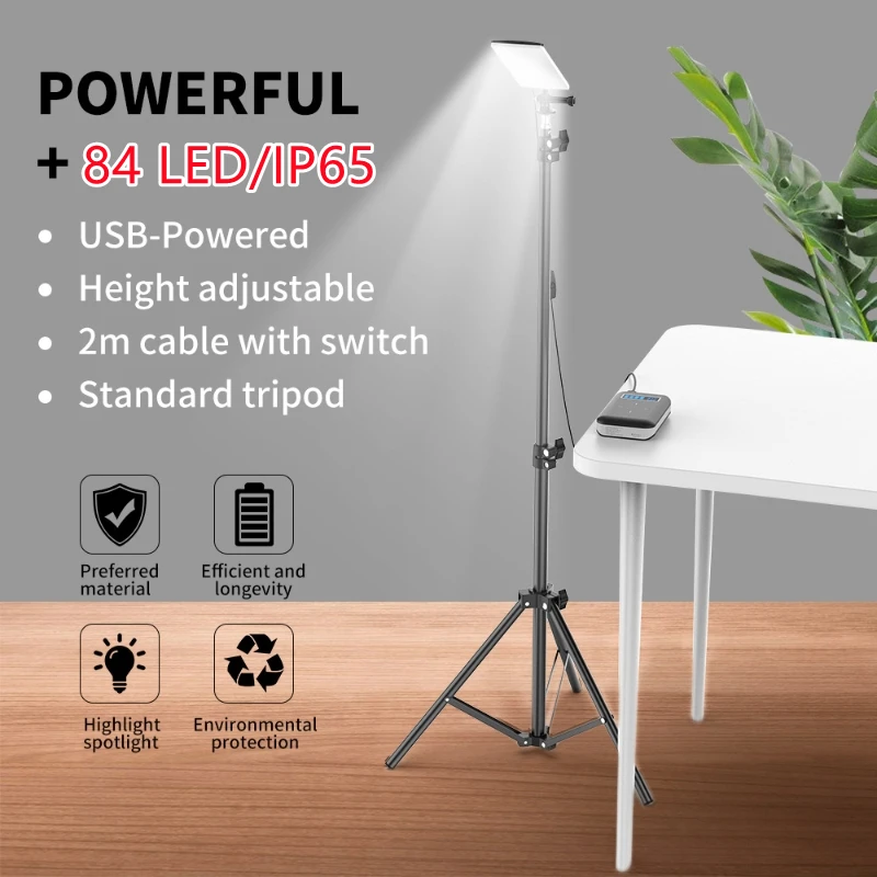 Outdoor Camping Videos - Lâmpada led alimentada por usb, ajustável,