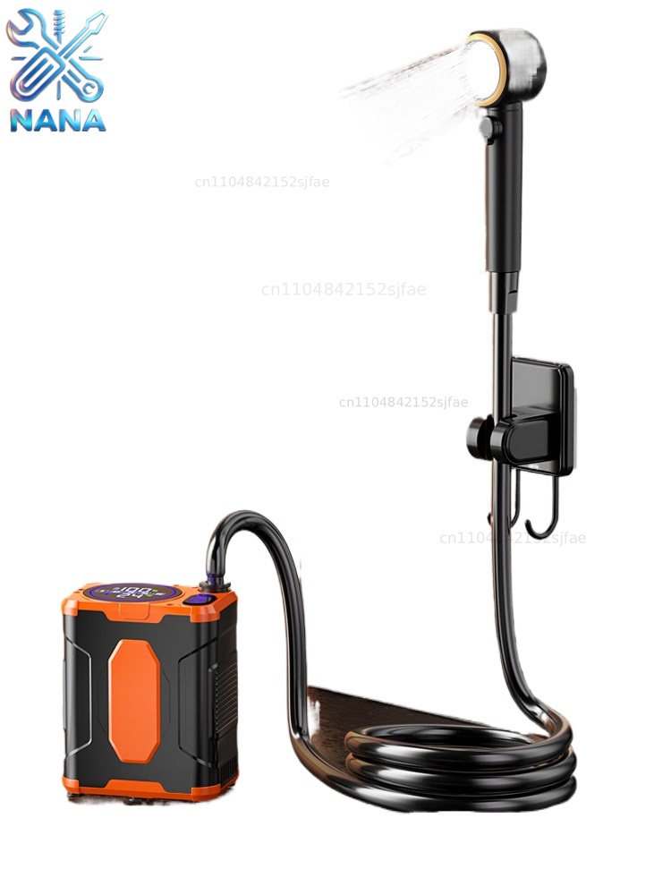 Outdoor Camping Rental - Chuveiro Elétrico Portátil com Bomba de