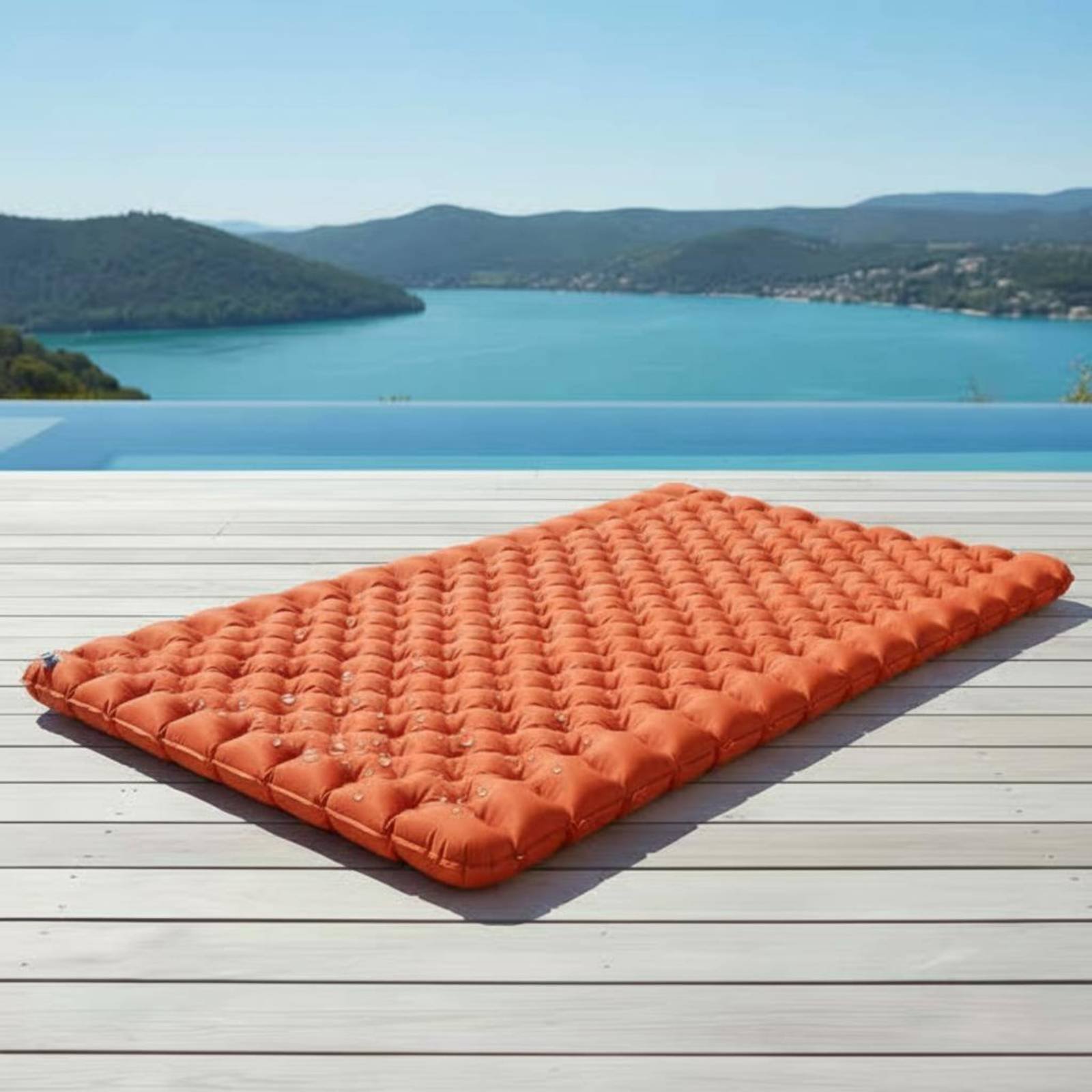 Outdoor Camping Rug Waterproof - Colchão Inflável para Camping em Nylon
