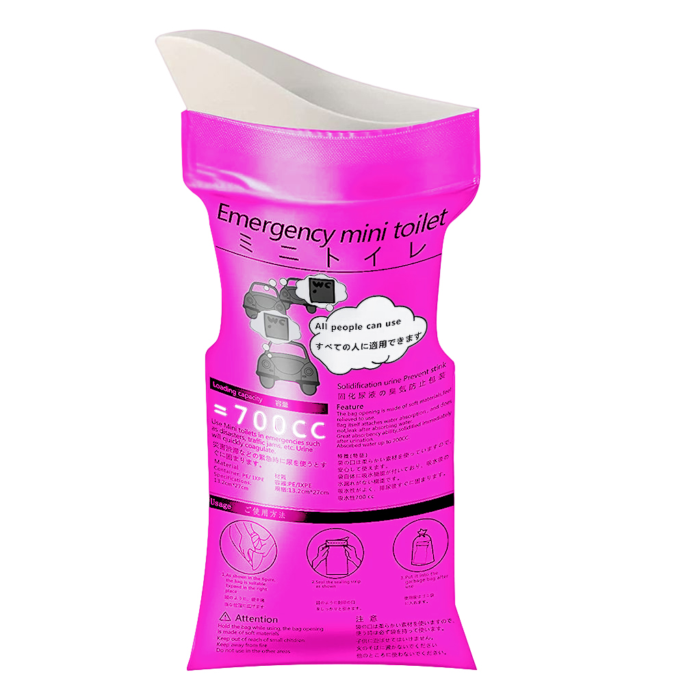 Outdoor Camping Urinal - Saco de Urinol de 700ml Unissex