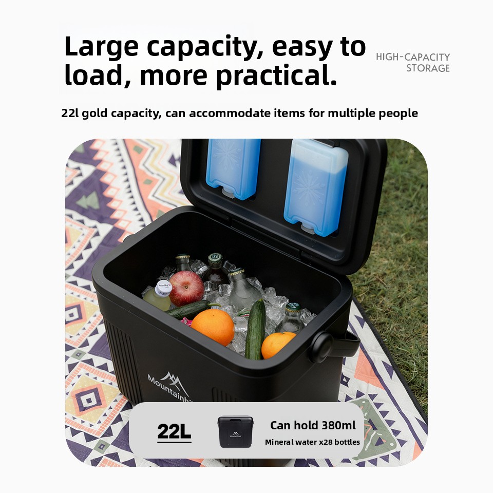 Outdoor Camping Food - Refrigerador Portátil Mountainhiker 22L Black Knight