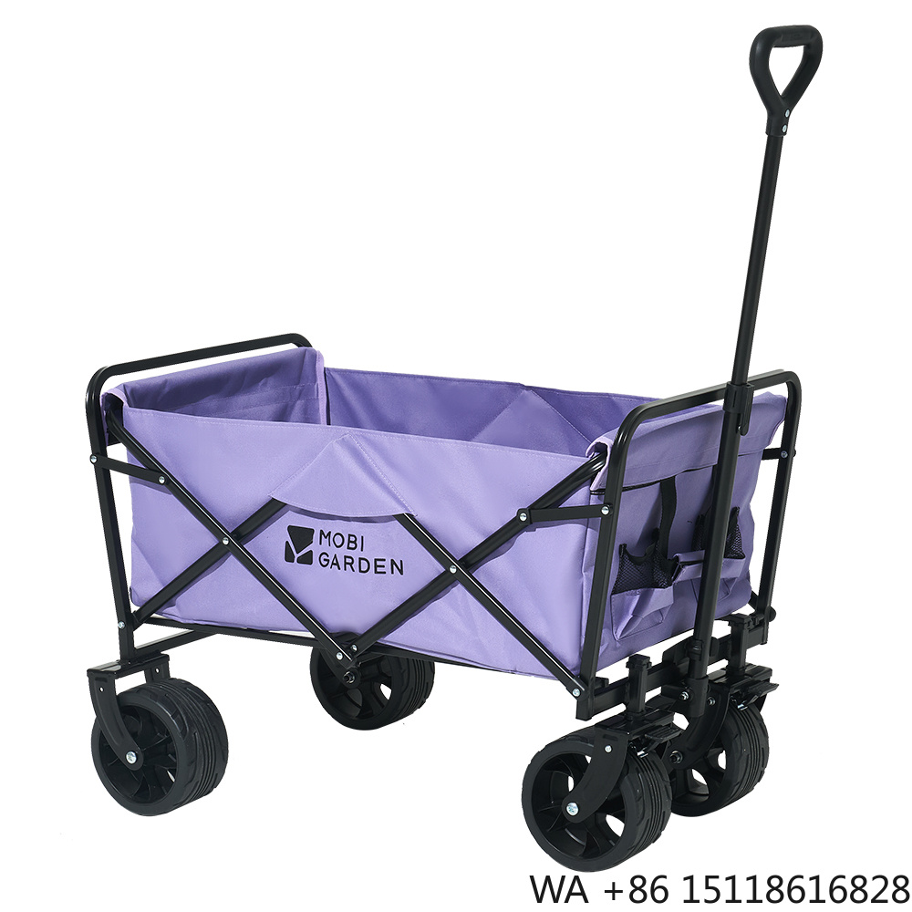 Outdoor Camping Wagon - Carrinho Portátil Dobrável de Quatro Rodas