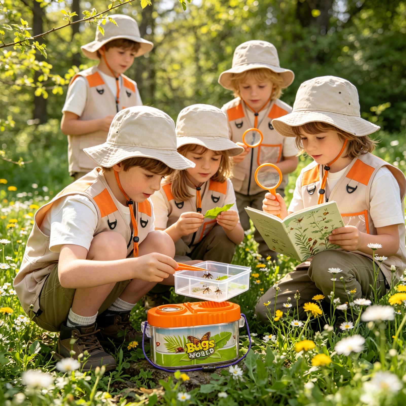 Outdoor Camping Kids Activities - Kit de Aventura Infantil com Lente