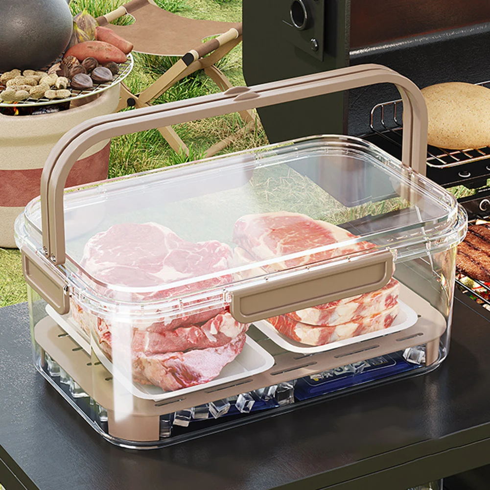 Outdoor Camping Box - Recipiente portátil de armazenamento de alimentos,