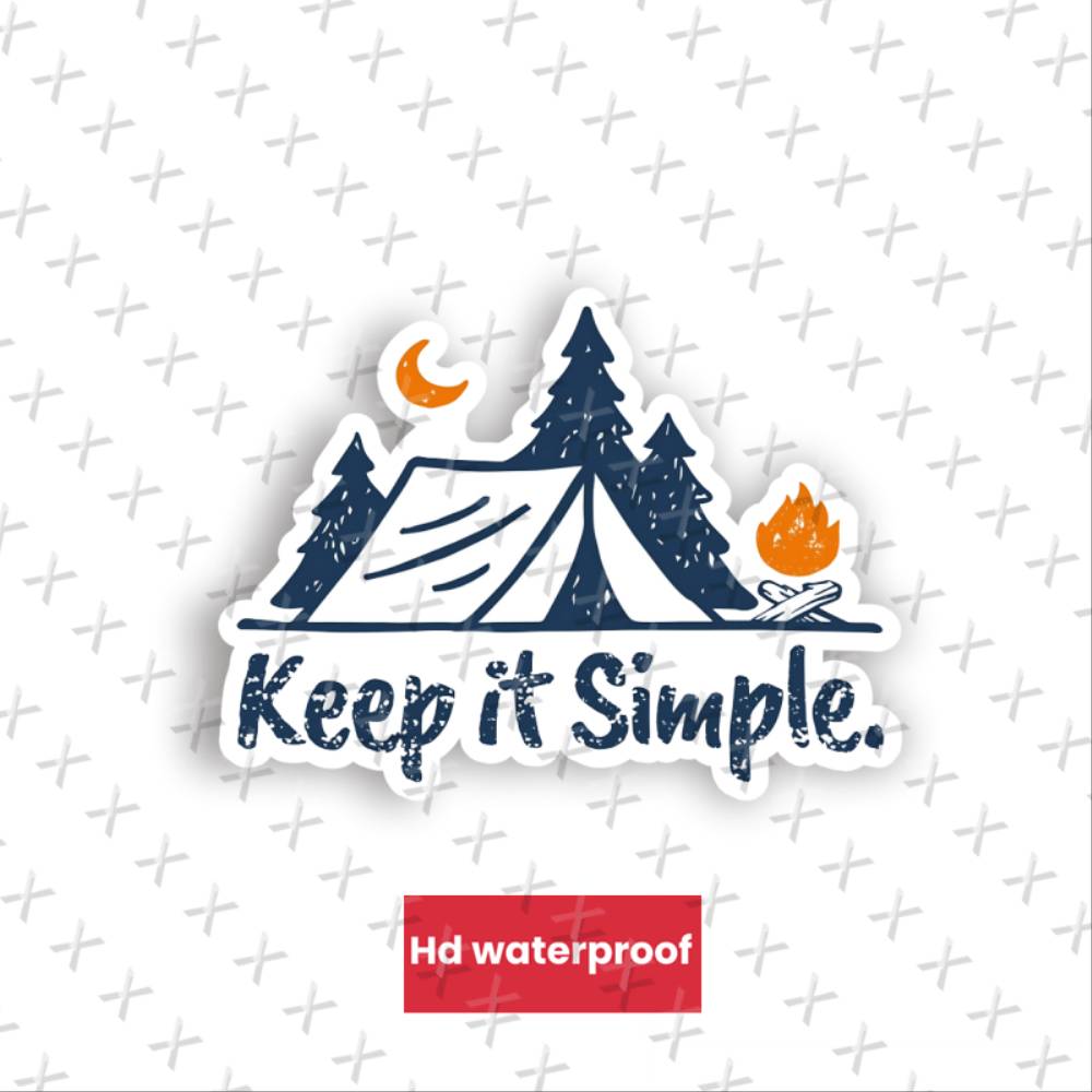 Outdoor Camping Wallpaper - Adesivo de Vinil Autoadesivo de Formato