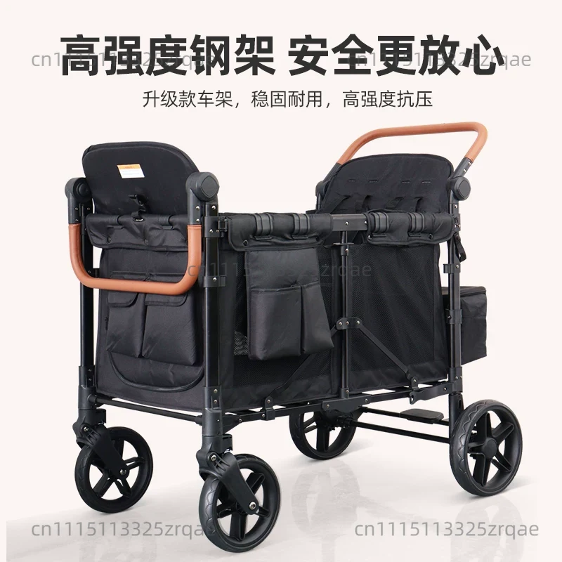 Outdoor Camping Wagon - Carrinho de Bebê Duplo - Carrinho