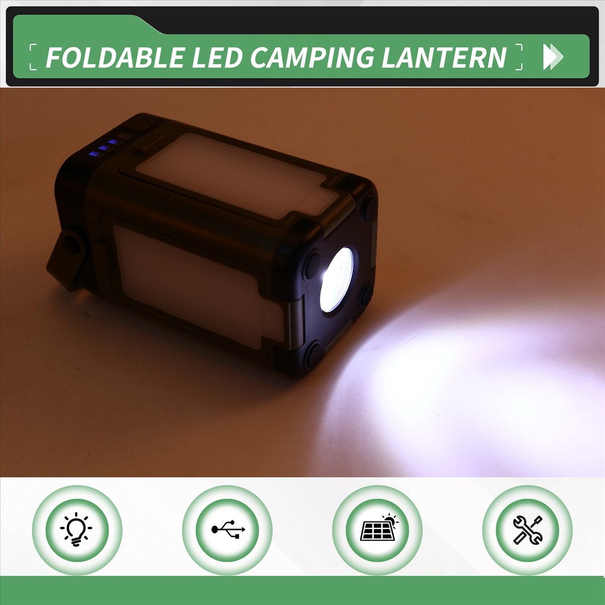 Camping Solar Lantern - Lanterna de Camping LED Dobrável X08A