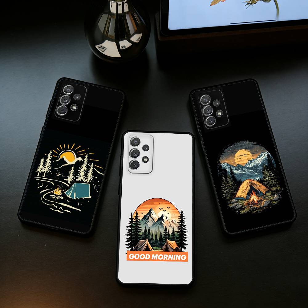 Outdoor Camping Quotes - Capa de Telefone de Silicone Macio
