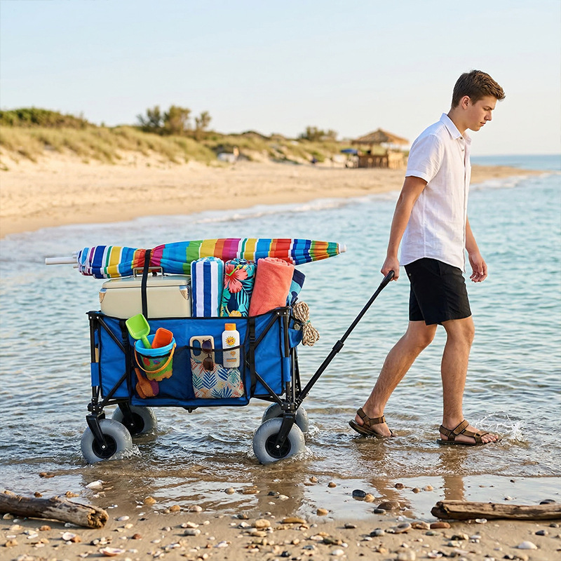 Carrinho de Praia Metálico Dob - Outdoor Camping Wagon avaliação e preço