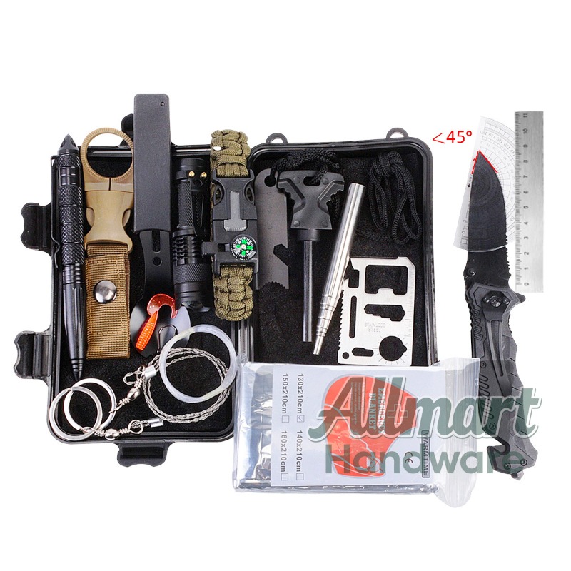 Caixa de ferramentas de sobrev - Outdoor Camping Box avaliação e preço