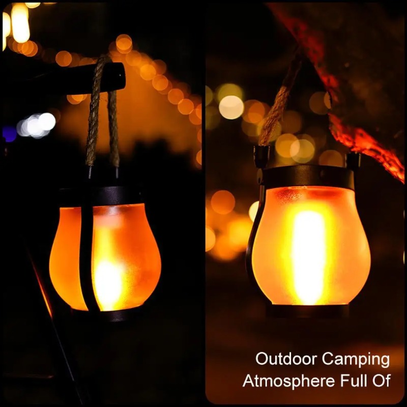 Lâmpada Solar com Efeito de Ch - Camping Solar Lantern avaliação e preço