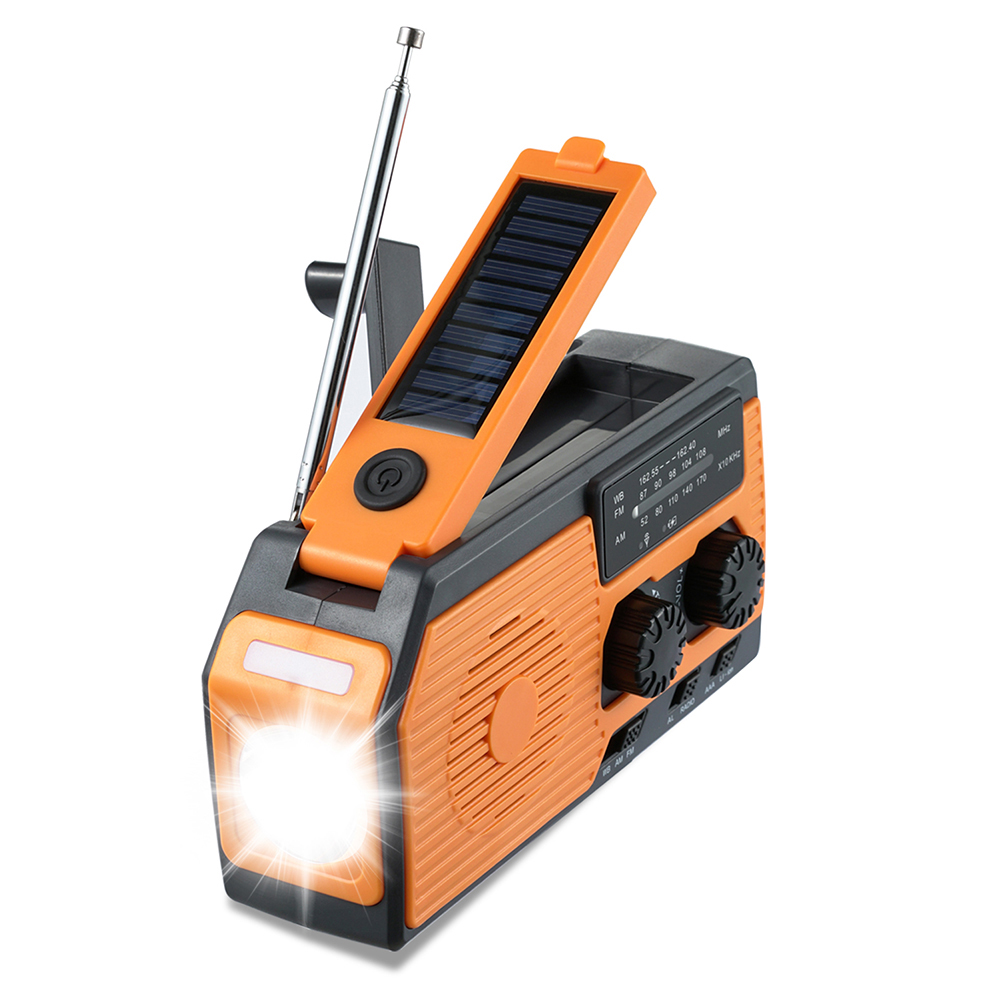Rádio Portátil com Manivela e  - Camping Solar Lantern avaliação e preço