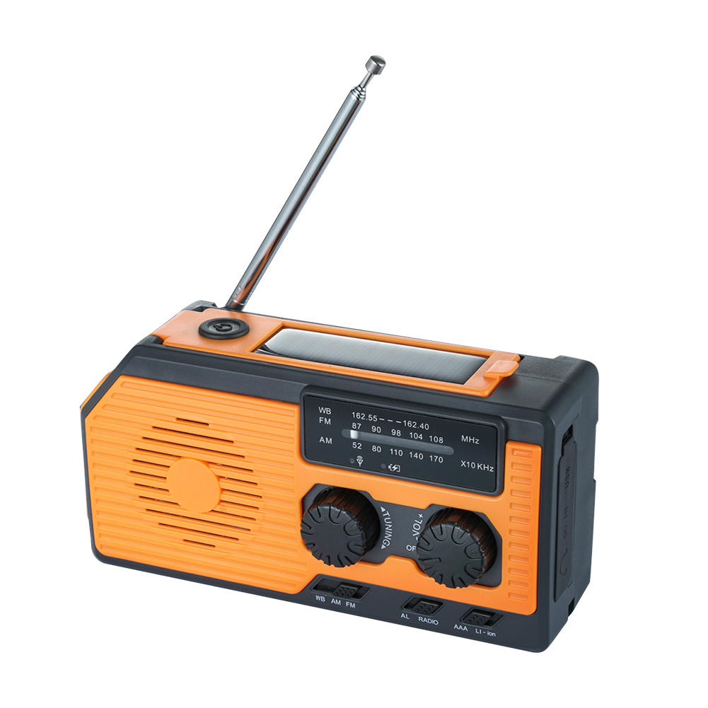 Rádio Portátil com Manivela e  - Camping Solar Lantern avaliação e preço
