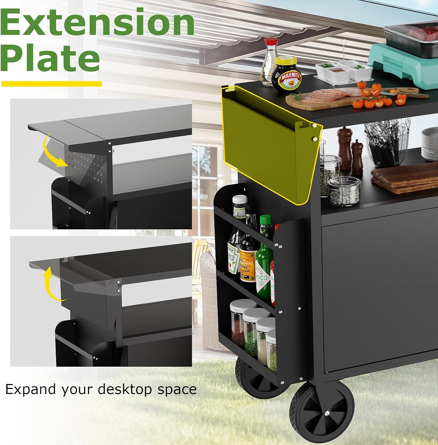 Carrinho de Churrasco para Ext - Outdoor Camping Food avaliação e preço