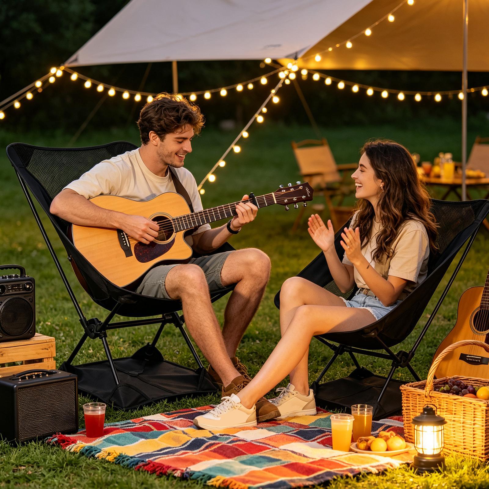 Cadeiras de Camping com Base A - Outdoor Camping Table And Chairs avaliação e preço