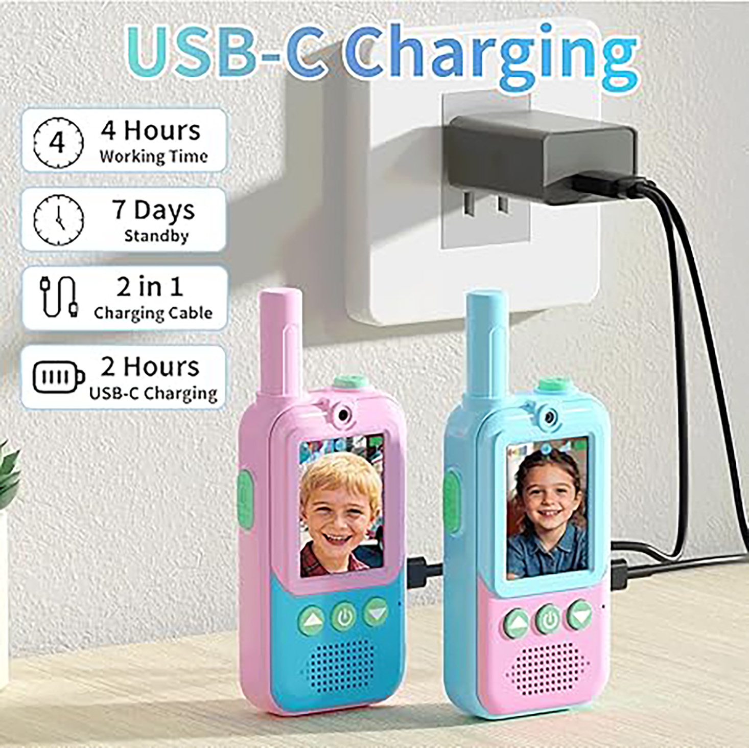 Walkie Talkies Recarregáveis p - Outdoor Camping Videos avaliação e preço