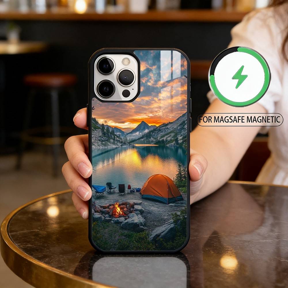 Capa de Telefone para iPhone 1 - Outdoor Camping Quotes avaliação e preço