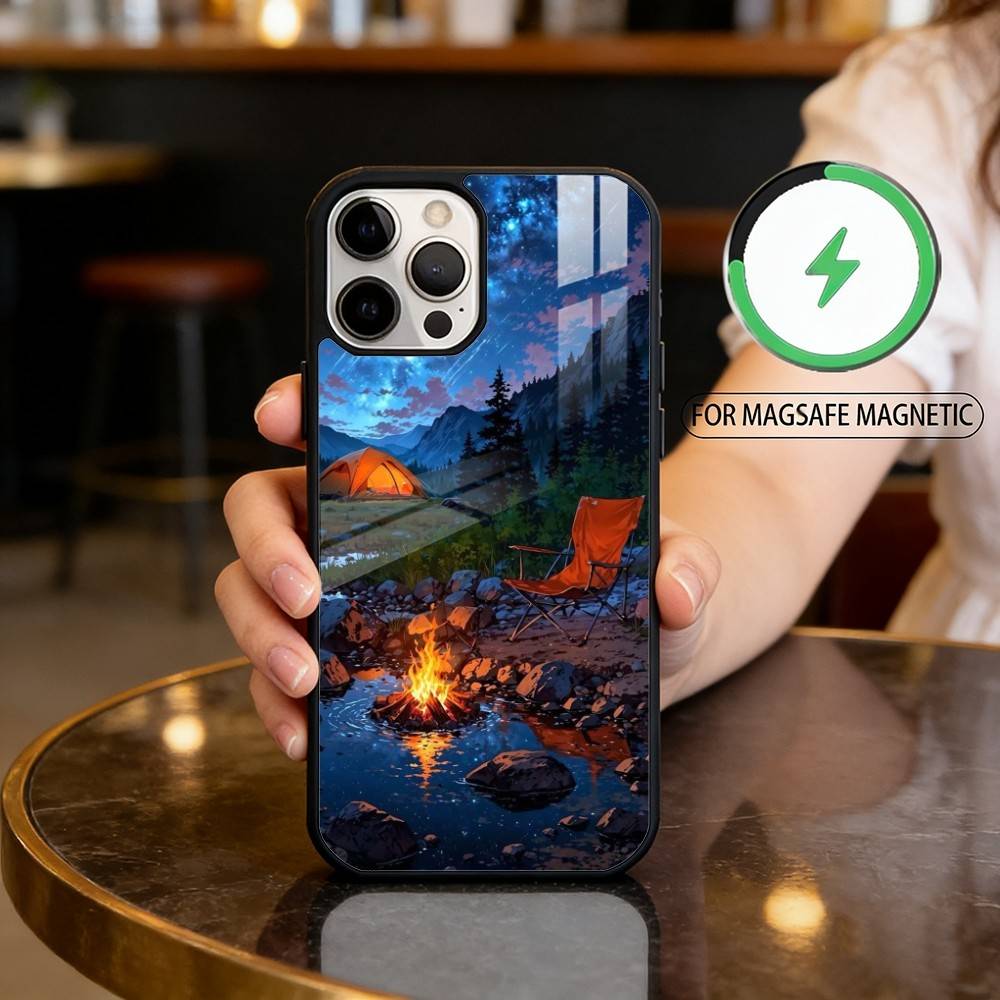 Capa de Telefone para iPhone 1 - Outdoor Camping Quotes avaliação e preço