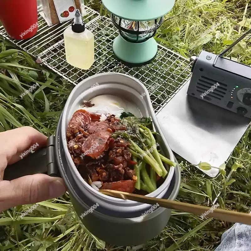 Caixa de Almoço Dividida para  - Outdoor Camping Box avaliação e preço