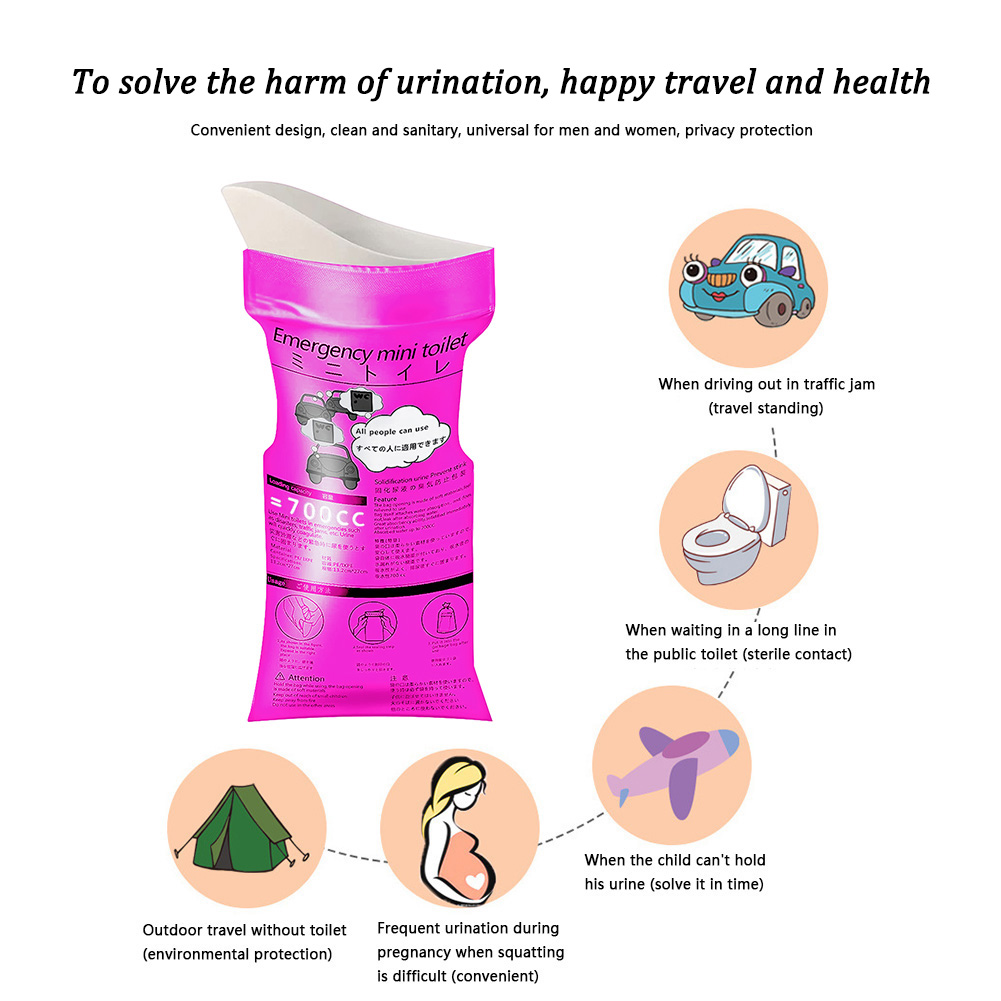 Saco de Urinol de 700ml Unisse - Outdoor Camping Urinal avaliação e preço