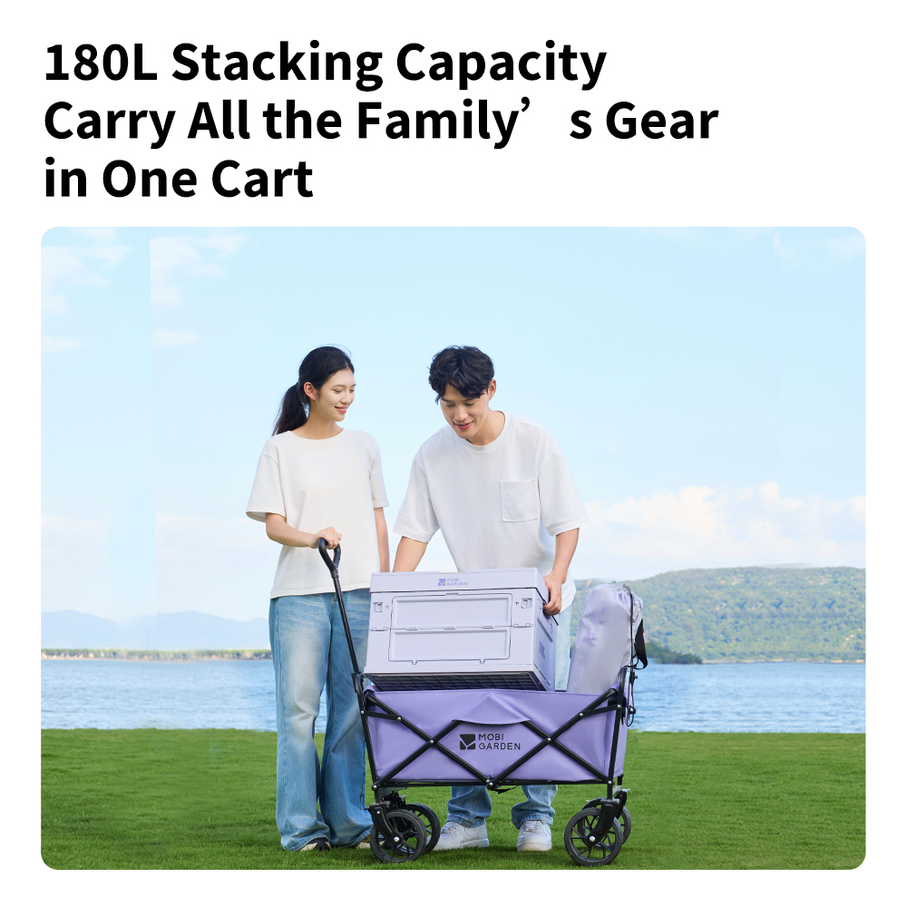 Carrinho Portátil Dobrável de  - Outdoor Camping Wagon avaliação e preço