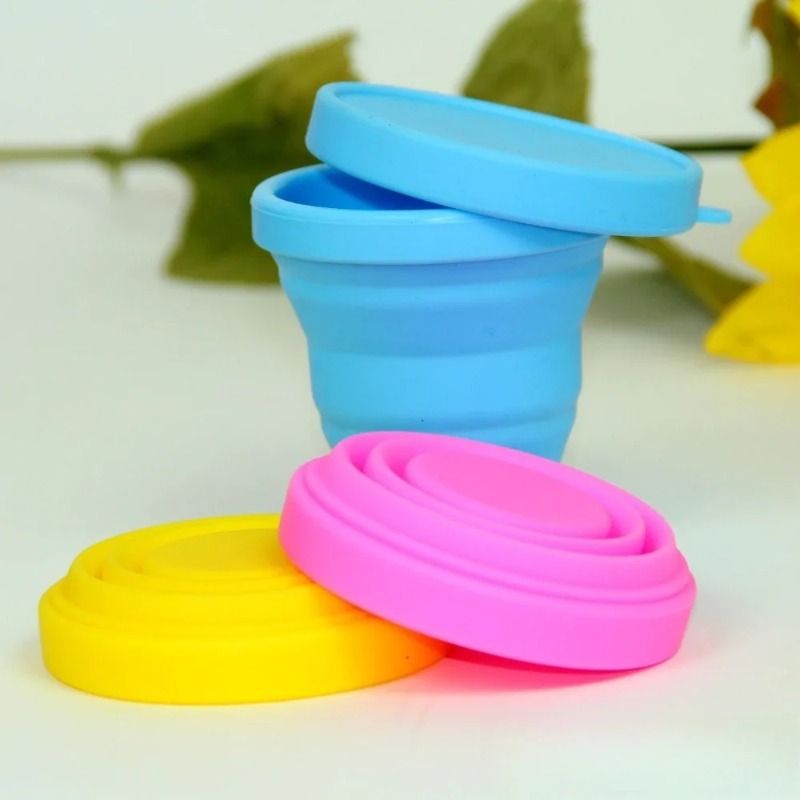 Copo dobrável de silicone de g - Outdoor Camping Food avaliação e preço