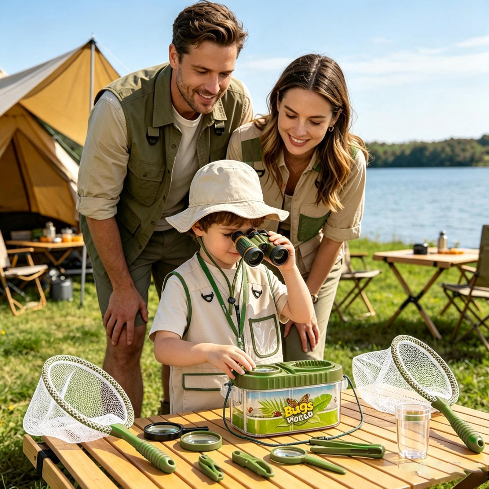 Kit de Aventura Infantil com L - Outdoor Camping Kids Activities avaliação e preço