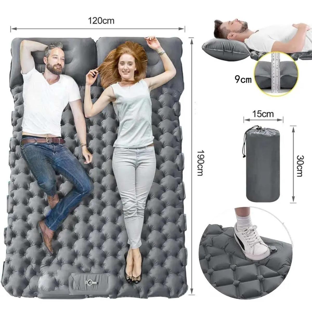 Colchão Inflável Individual e  - Outdoor Camping Rug Waterproof avaliação e preço
