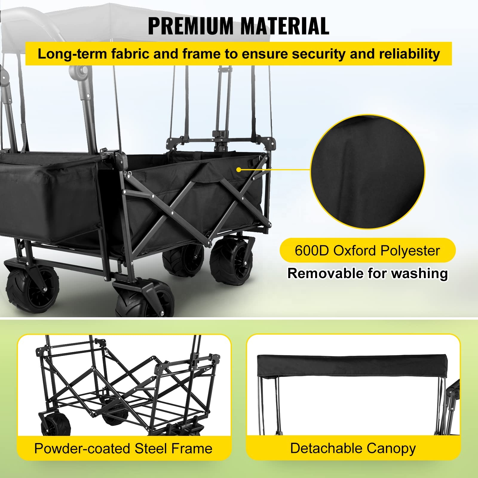 Carrinho de Camping Dobrável p - Outdoor Camping Wagon avaliação e preço