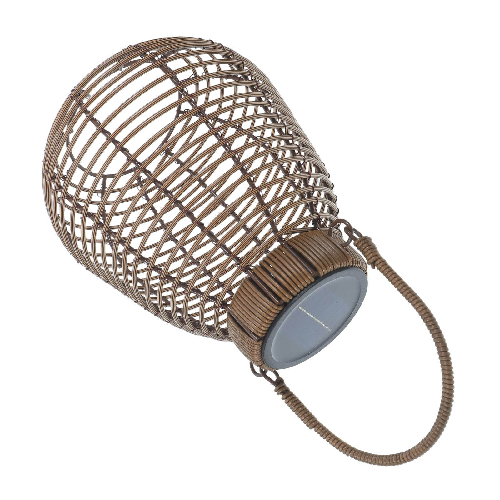 Luminária Solar de Rattan para - Camping Solar Lantern avaliação e preço