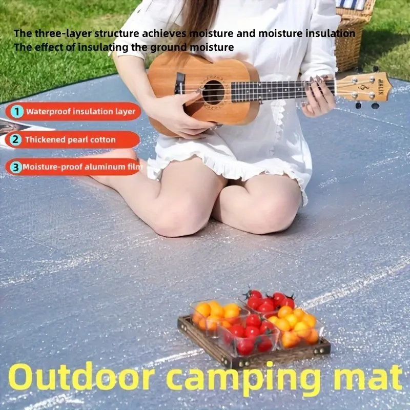 Tapete de acampamento folha de - Outdoor Camping Rug Waterproof avaliação e preço