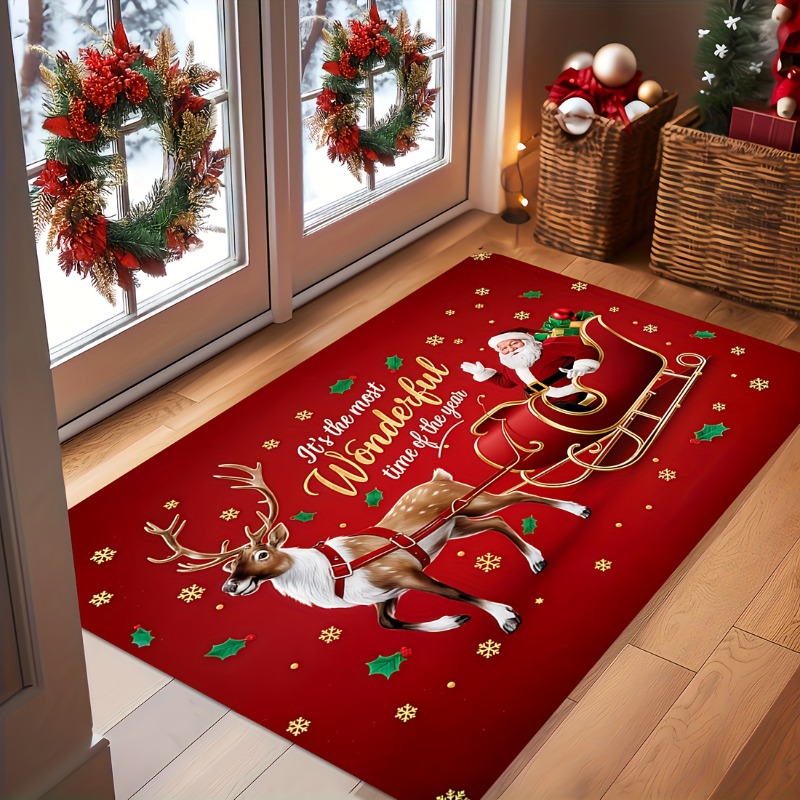 Tapete de Natal Vermelho de Fl - Outdoor Camping Quotes avaliação e preço