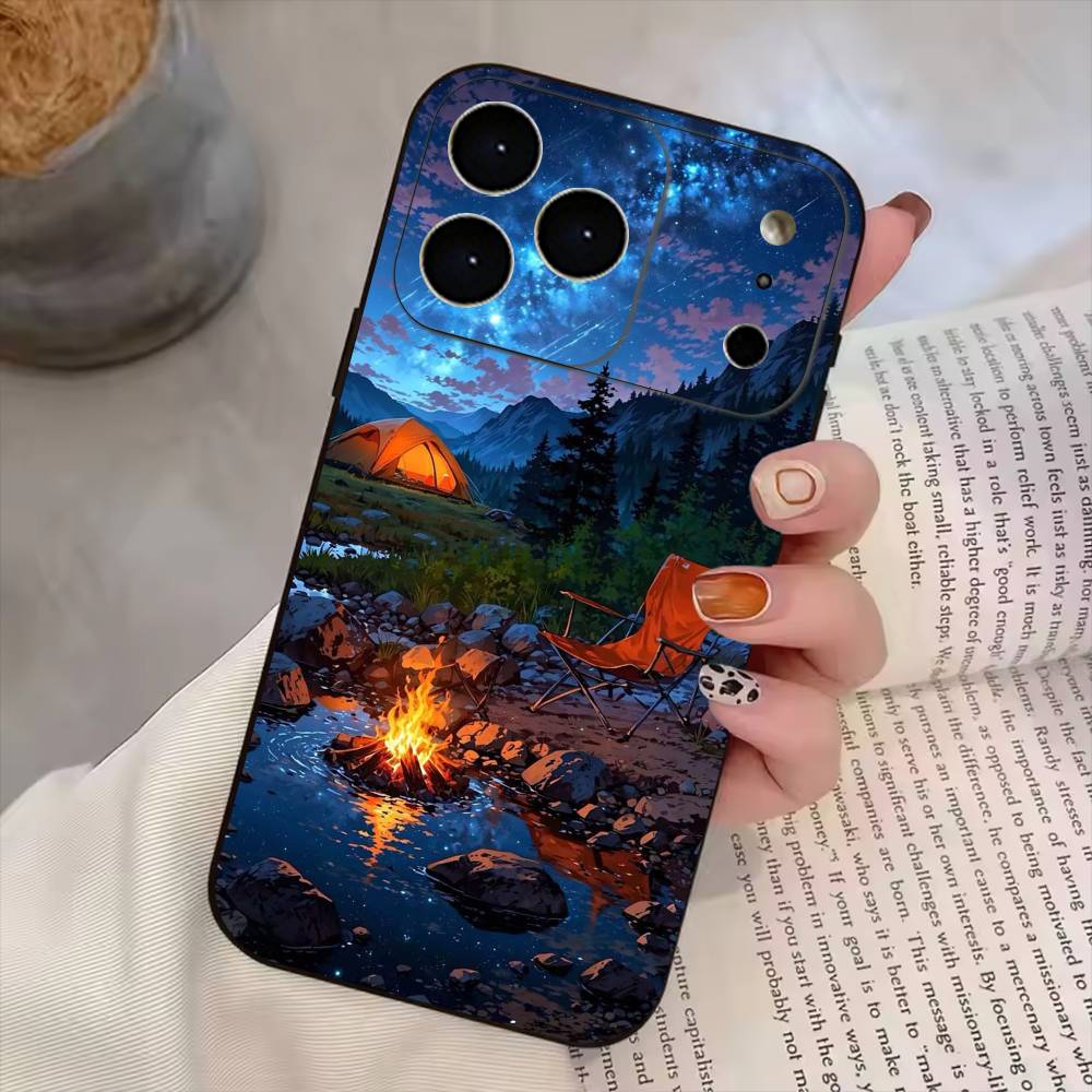 Capa para iPhone 18, 17, 16, 1 - Outdoor Camping Quotes avaliação e preço