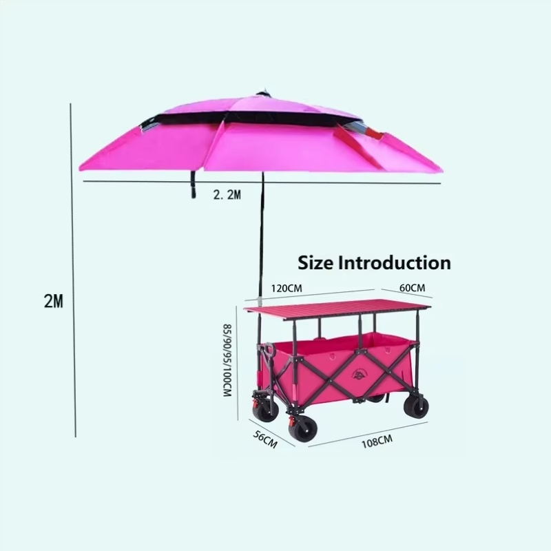 Carrinho Dobrável de Alta Qual - Outdoor Camping Wagon avaliação e preço